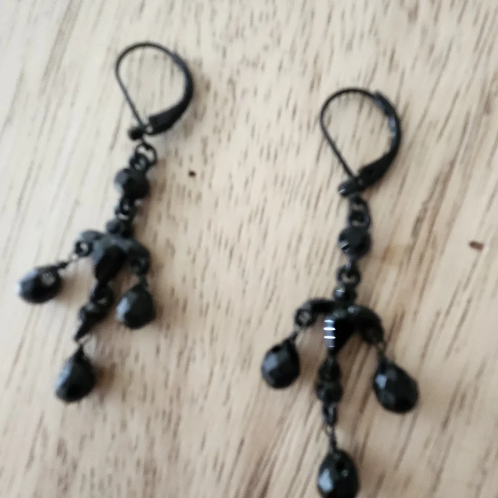 Silver And Black Goth/Artsy Jewelry - Picture 2 of 5